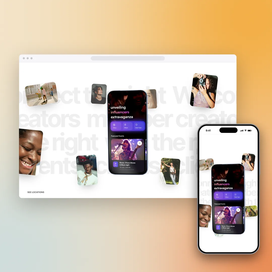 The Secret Society website shown on a device