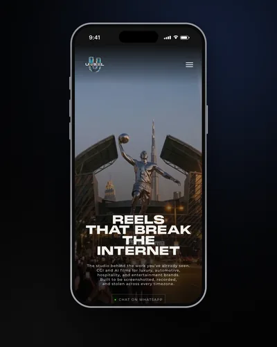 UNREEL Studio on a phone